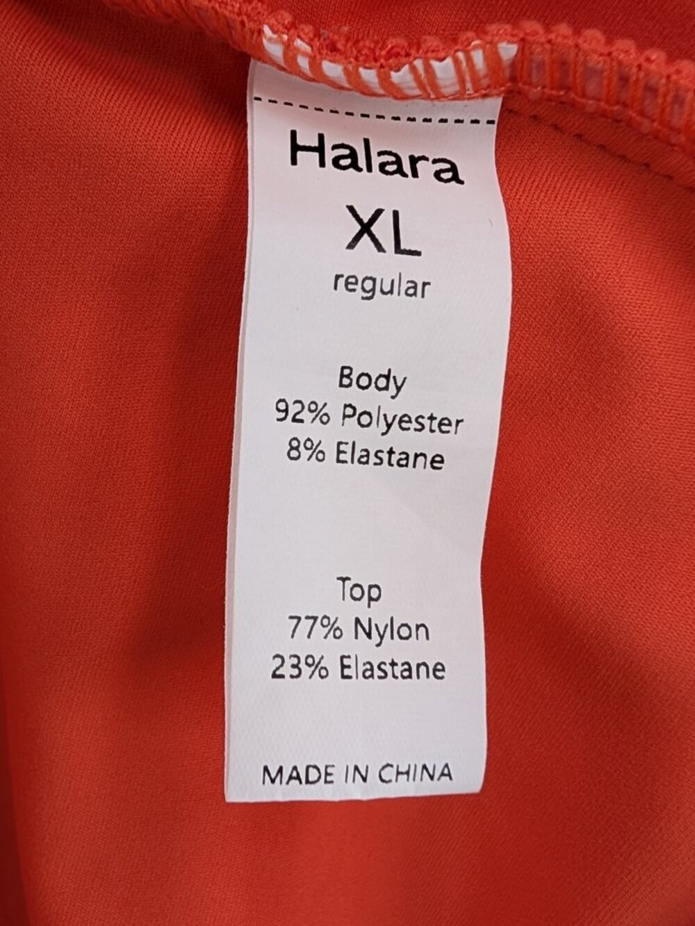 Halara Breezeful Midi Skirt Womens Sz XL Orange Stretch Skort Shorts Asymmetric - Picture 2 of 11